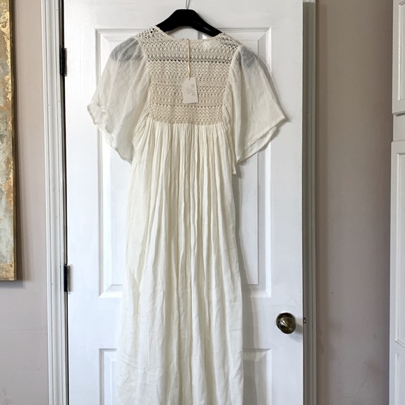 Blue Hippy Maxi Crochet Dress - Picture 5 of 6